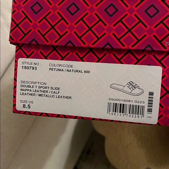 Tory Burch Petunia Pink Slide Sandals - Picture 4 of 6